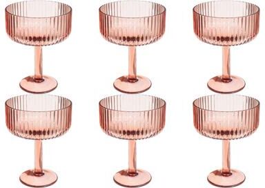 Abode Homewares Mesa Acrylic Coupe Glass - 14 oz - Set of 6