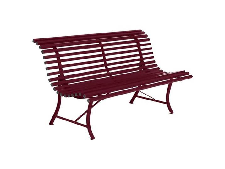Fermob Louisiane Gartenbank 150cm Stahl Rot