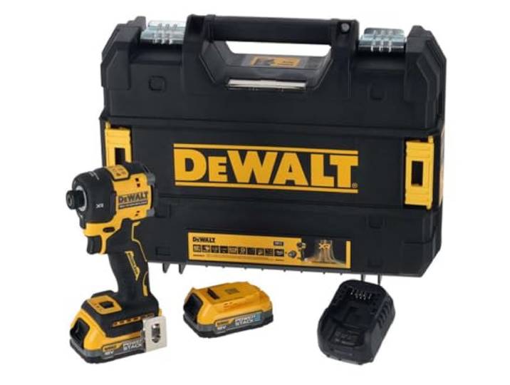 Dewalt Visseuse à chocs Premium Hydraulique XR 18V Brushless - DEWALT - avec 1 batterie 18V 1.7Ah - chargeur - TSTAK - DCF870E2T-QW
