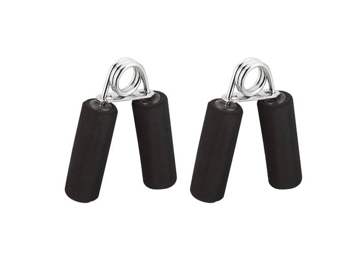 Fingertrainer 2er-Set Schwarz-Silber
