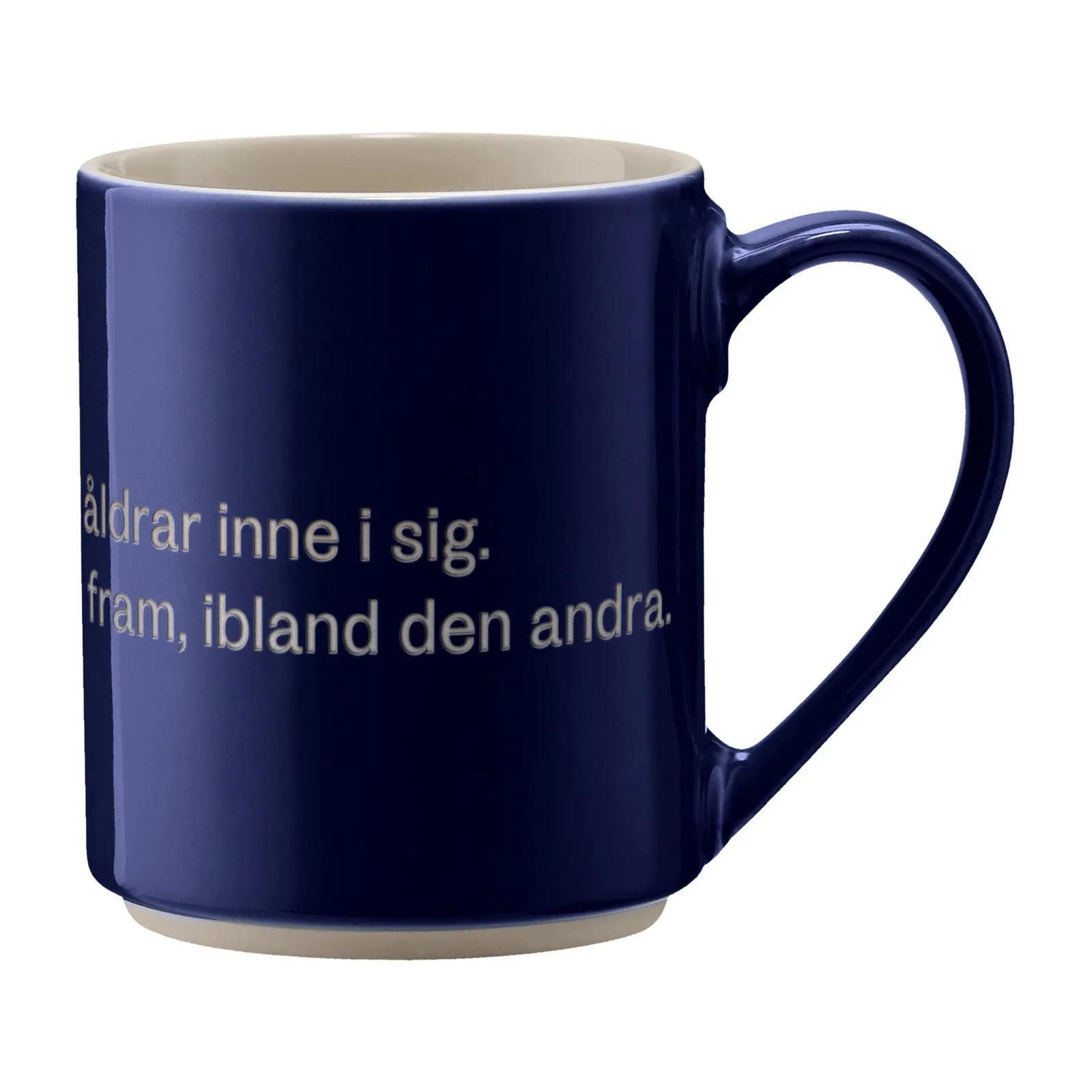 Design House Stockholm Astrid Lindgren mok met Zweedse tekst man har ju alla åldrar