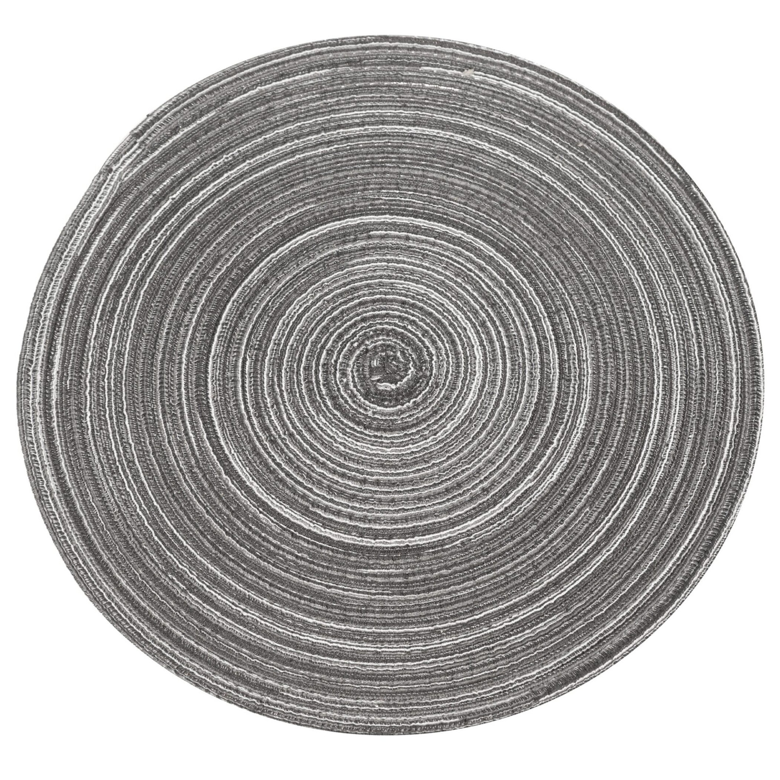 Krumble Placemat rond - Diameter: 36 cm - Zilver/grijs