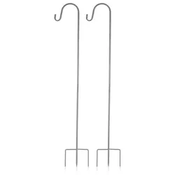 Schwanenhals 2 Aufhänger für Solar-Laternen Metall Höhe ca. 100cm