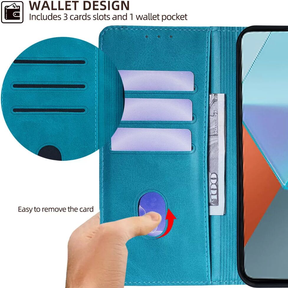 INF Étui à rabat pour Redmi Note 13 Pro 5G/Poco X6 -