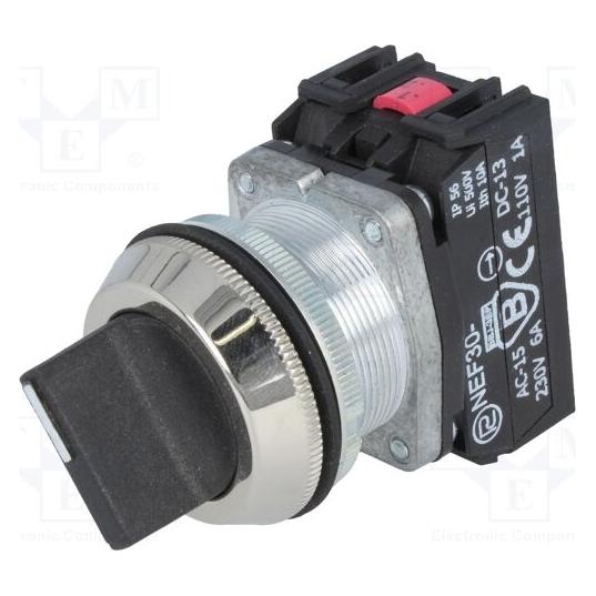 Romet 2-Positionen-Rastschalter 30 mm IP56 - W0-NEF30-P XY S (W0-NEF30-P XY S)