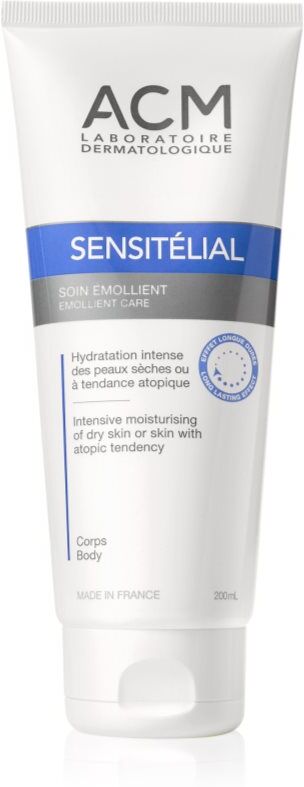 ACM Sensitélial Emollient Care Crème émolliente pour peaux sèches à atopiques 200 ml