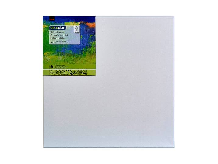 Oecoplan Keilrahmen Weiss 40 × 40 cm
