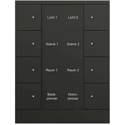 Busch-Jaeger SB/U8.0.11-885, Schalter + Taster, Schwarz