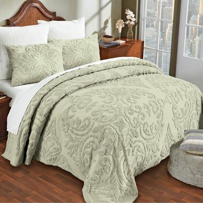 Collections Etc Rylee Chenille Tufted Design Bedspread