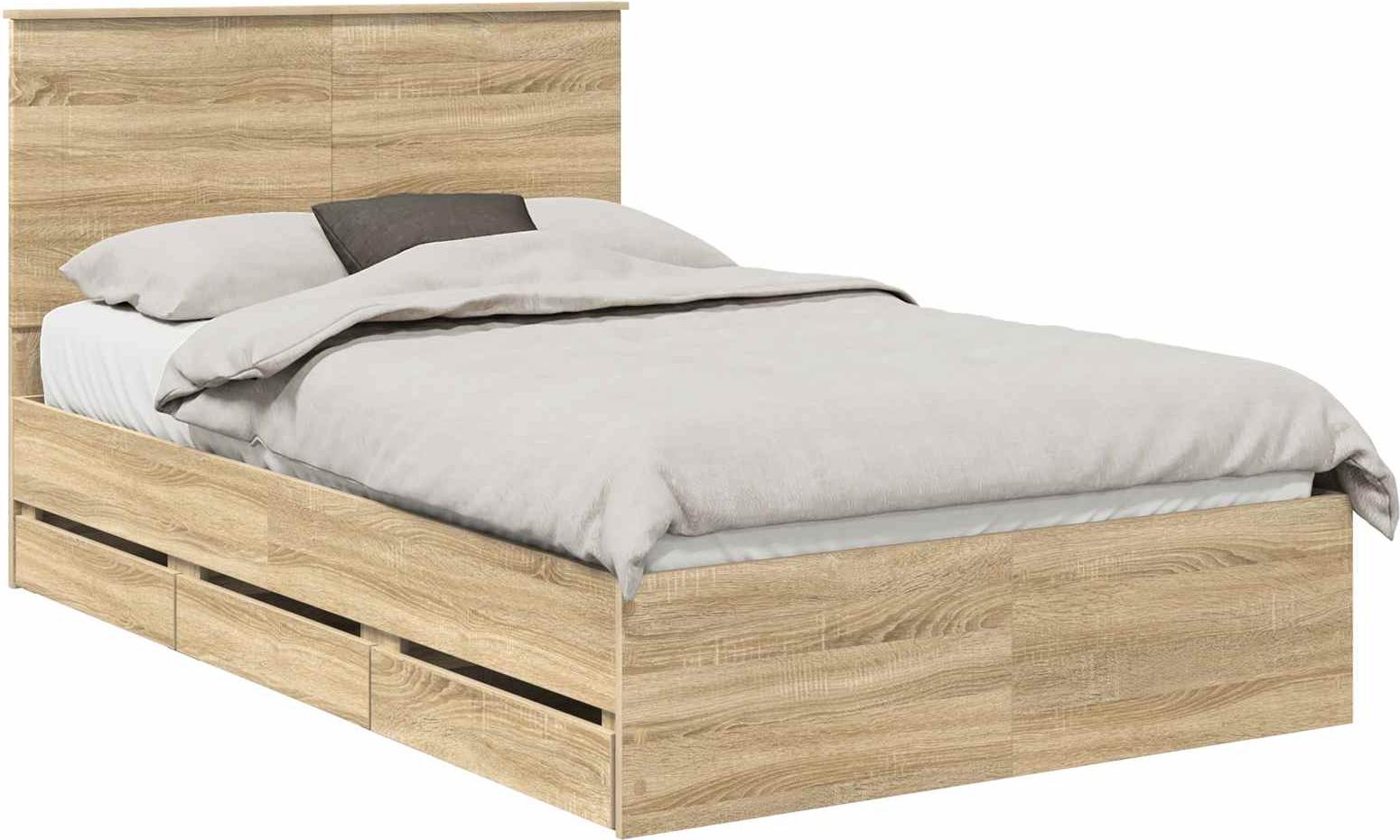Bettrahmen Sonoma-Eiche Ingenieurs Holz
