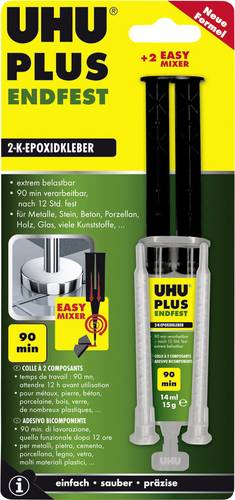 UHU PLUS ENDFEST Zwei-Komponentenkleber 45650 15g