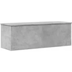 vidaXL Truhe Betongrau 102x35x35 cm Holzwerkstoff