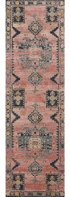 Alexander Home Luxe Rose Antiqued Distressed Area Rug