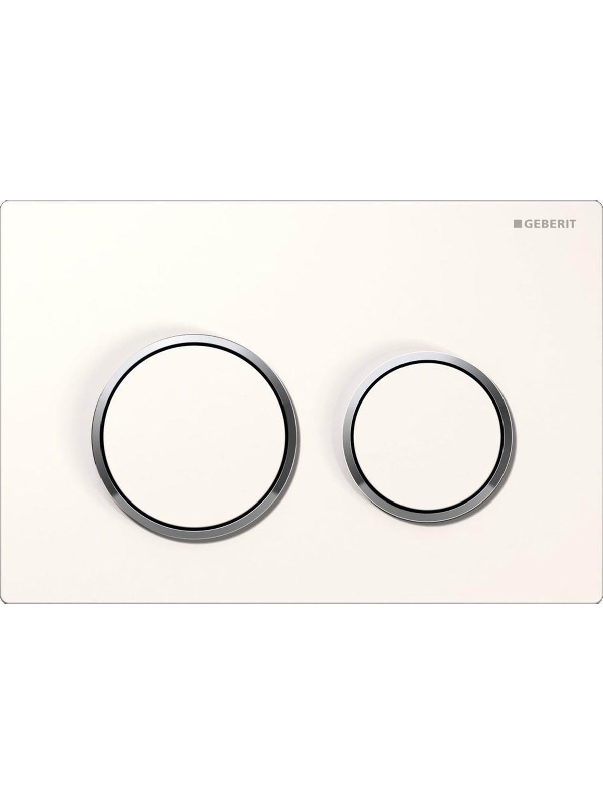 Geberit actuator plate omega20 for dual flush: white / brigh