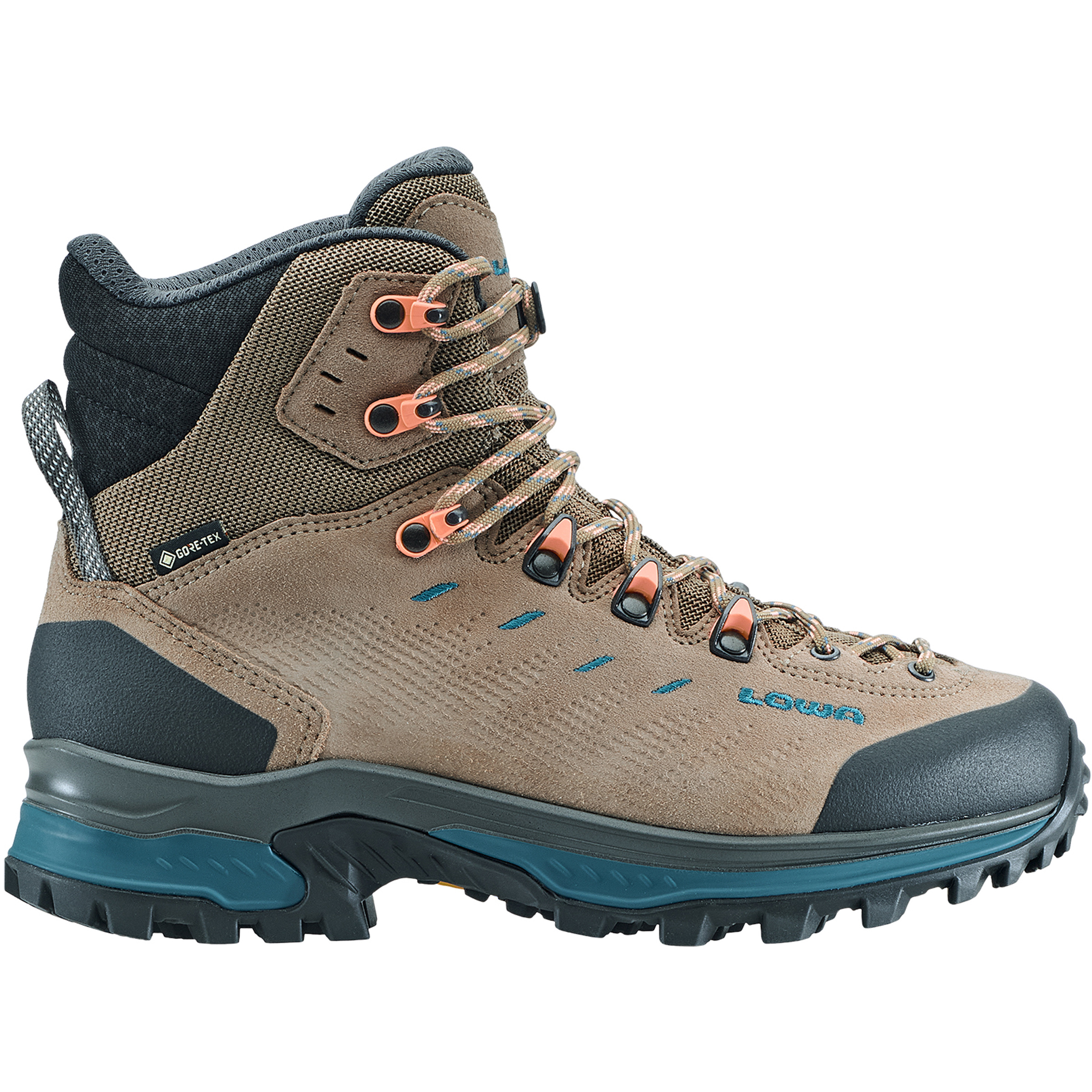 Lowa Randir GTX Mid Damen Wanderschuhe beige Größe 40 Trekking Wasserdicht