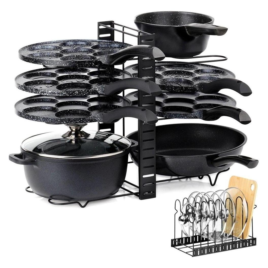 WMF Stojak Oryganizer na Garnki Patelnie Pokrywki Metalowy Czarny ORION 2w1 (64821808)