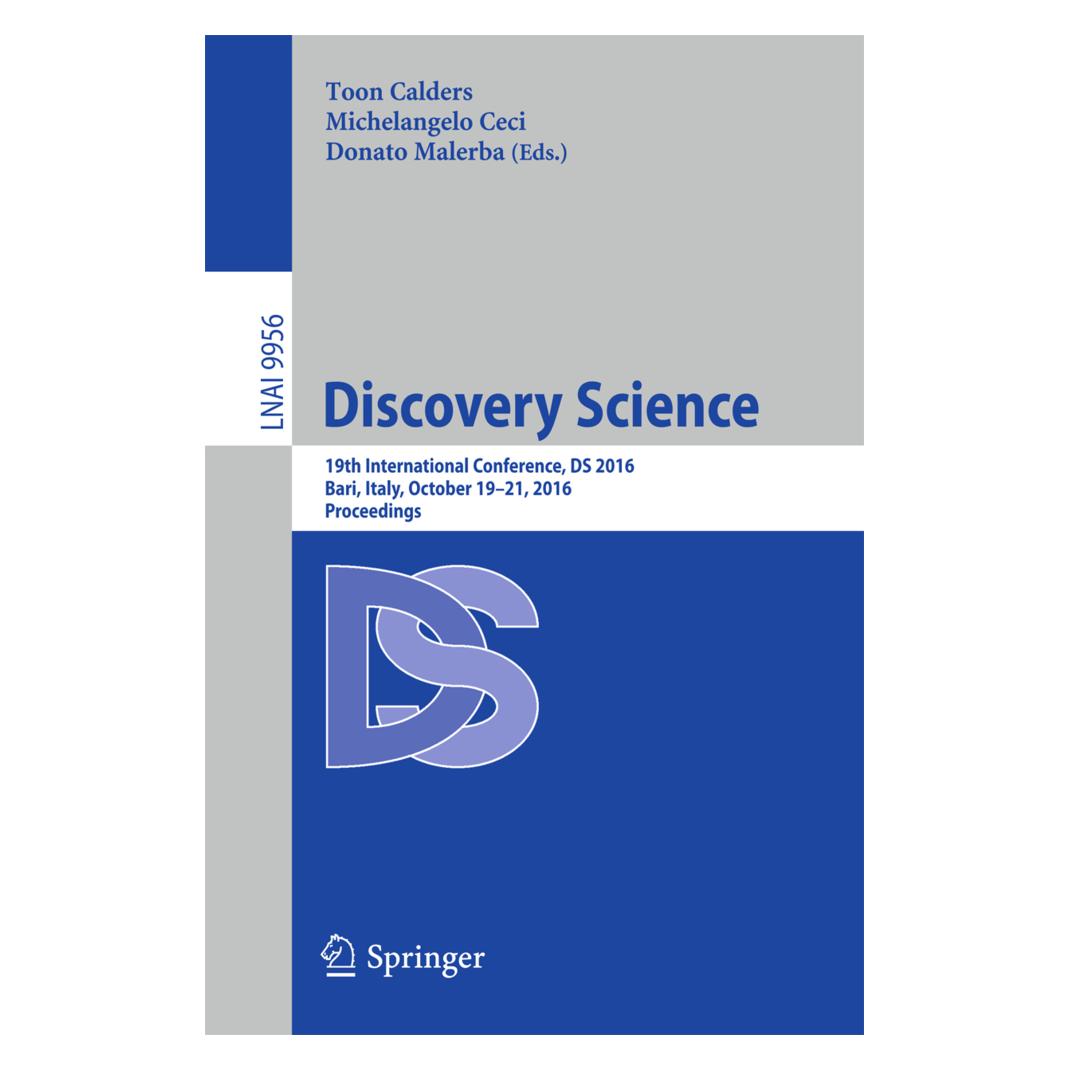 Springer Discovery Science (Englisch, Softcover, Ceci Michelangelo, Malerba Donato, Toon Calders) (55837165)