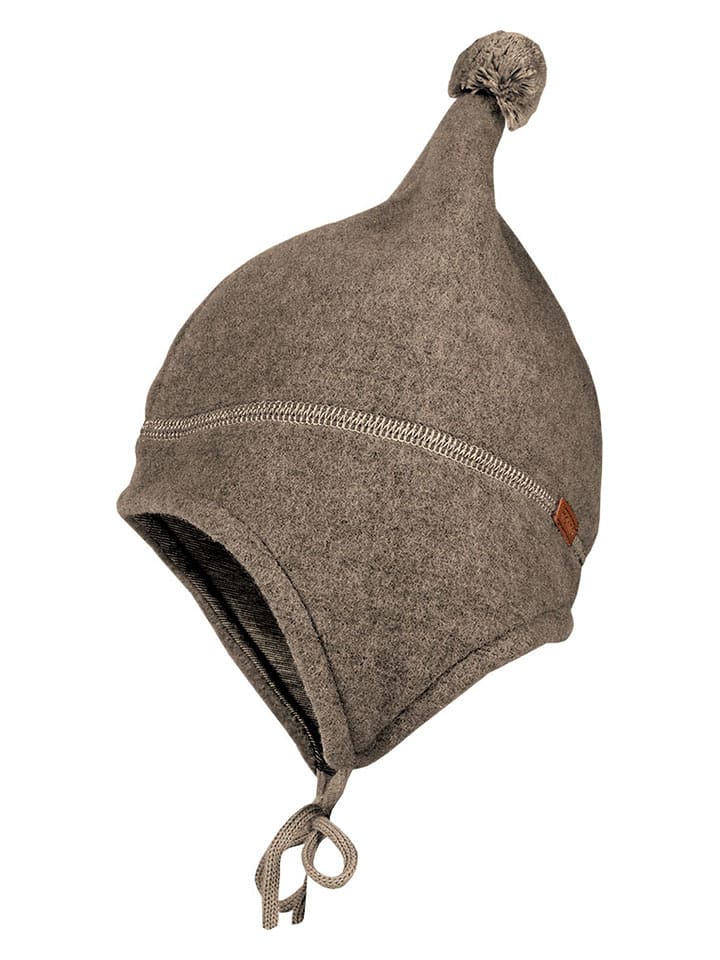 MaxiMo Woll-Zipfelmütze in Hellbraun - 51 cm