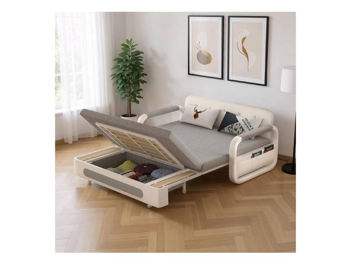 LuxusKollektion Schlafsofa Schlafsofa ausziehbar Schlaffunktion Stauraum Schlafcouch 150cm