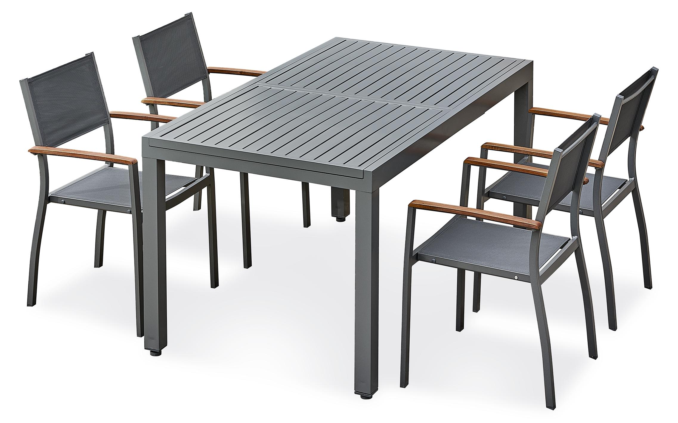 Gartenmöbel-Set aus Aluminium