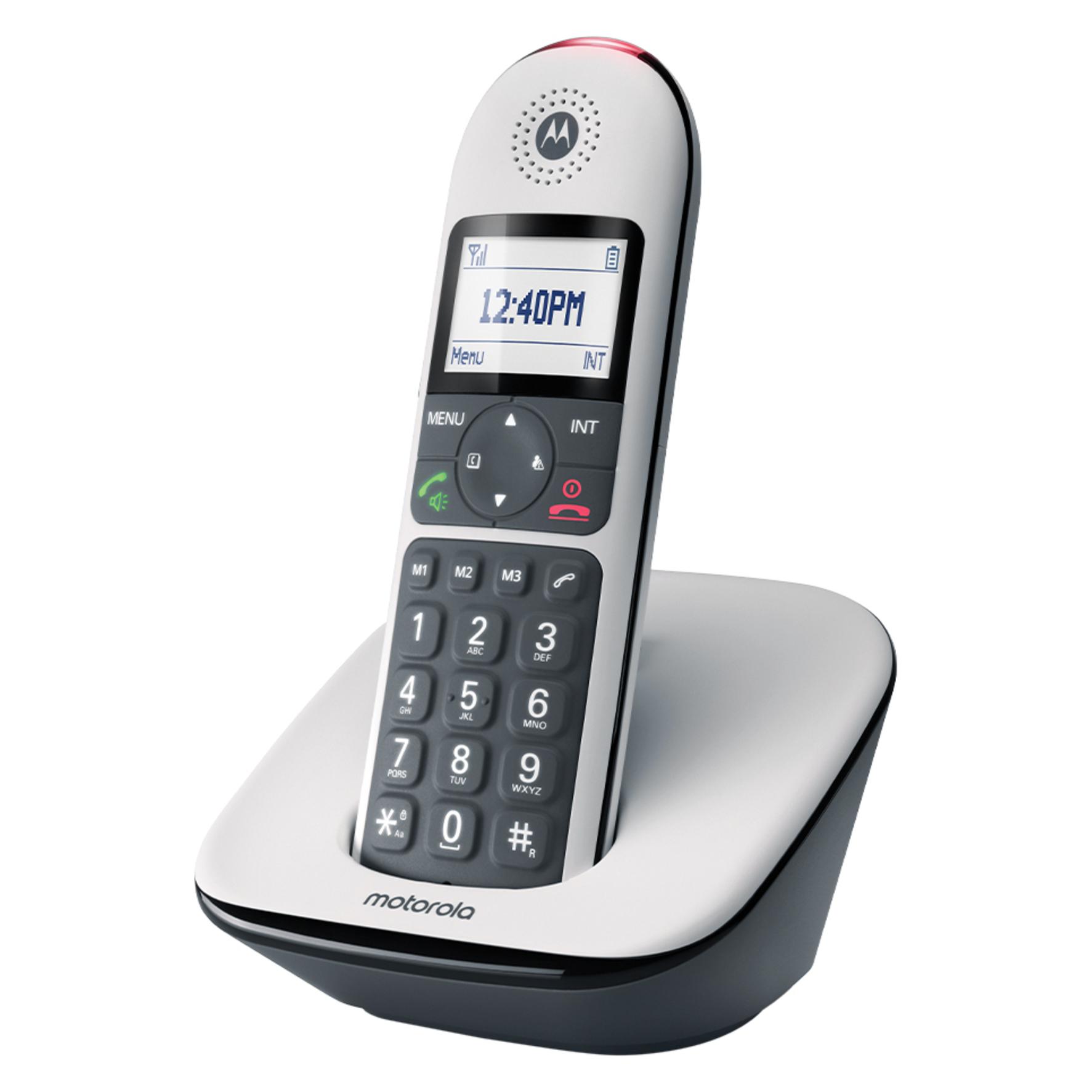 Motorola CD5001 White - Grosse Tasten - Hörgerätekompatibel (G31000X18W1AWE(ES))