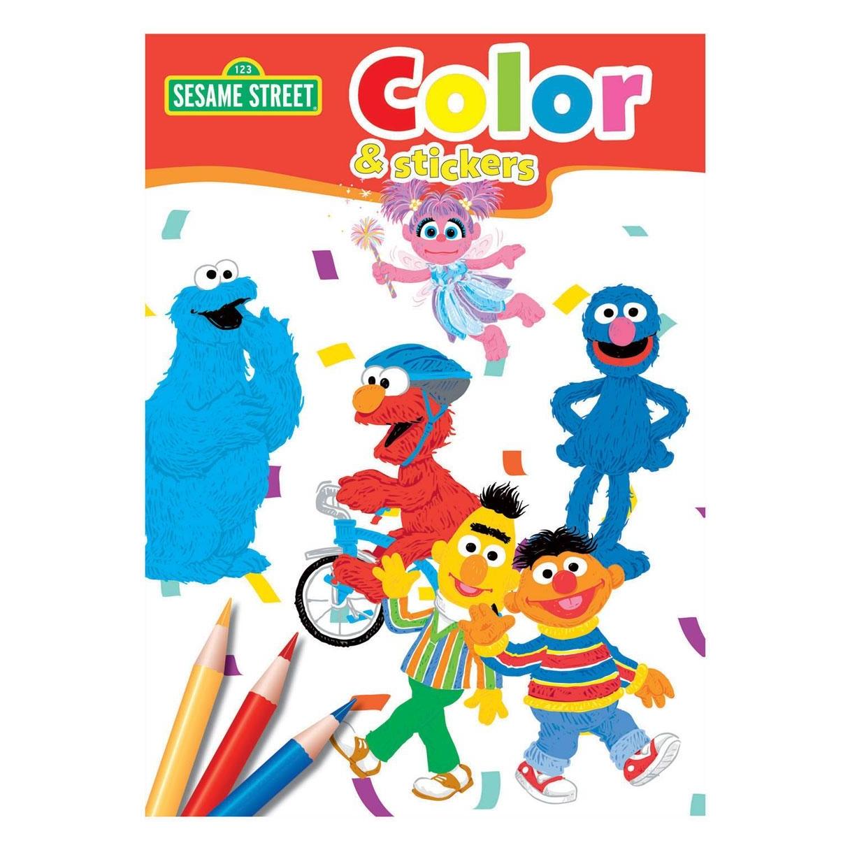 Boek Specials Sesamstrasse Malbuch mit Farben und Aufklebern (73112693)
