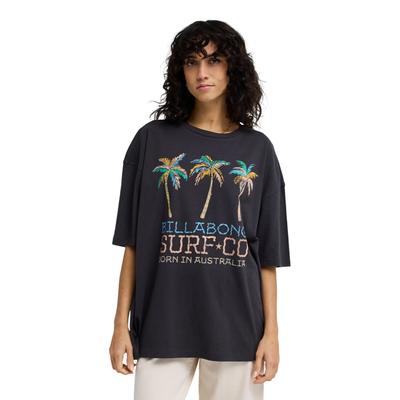 T-Shirt BILLABONG "Found In Paradise", Damen, Gr. L, off schwarz, Obermaterial: 100% Baumwolle., Shirts T-Shirt