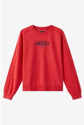 O'Neill s Y2K Box Crew Neck Fleece in Lifeguard Red, Size Small, Polyester