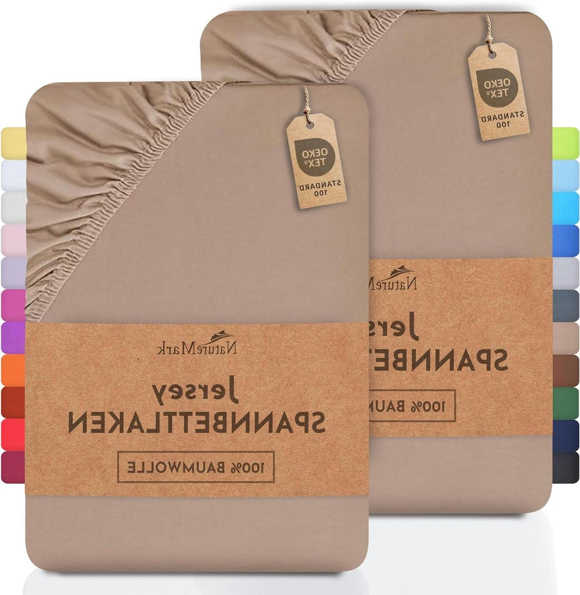 2-pack Jersey Hoeslakens van 100% Katoen voor volwassenen