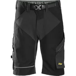 Snickers FlexiWork, Arbeitsshorts+ 64 stahlgrau-schwarz