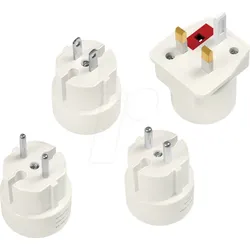 LOGILINK PA0186 - Reise-Stecker-Adapter Set, 4 Stück