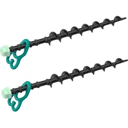 Berger K31 TerraGlow Schraubheringe 31 cm aus Kunststoff für gemischte Böden, 2er-Pack