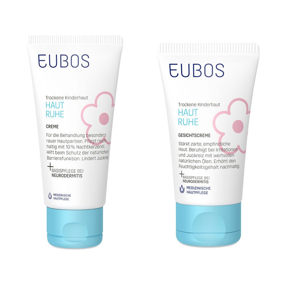 Eubos Kinder Haut Ruhe Creme + Gesichtscreme 50+30 ml