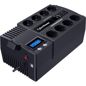 Cyberpower USV BR1000ELCD, 8 Ausgänge, Line-Interactive, LCD-Display, USB, 1000 VA, Schuko