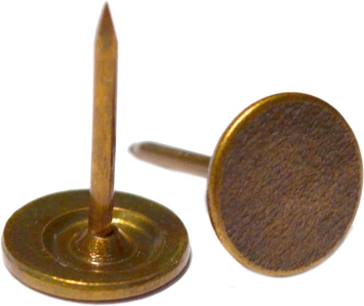 Decoratieve Spijkers Meubelnagels Duimstoters Brons - 100 Stuks