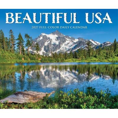 Beautiful USA 2027 5.4 X 6.2 Box Calendar