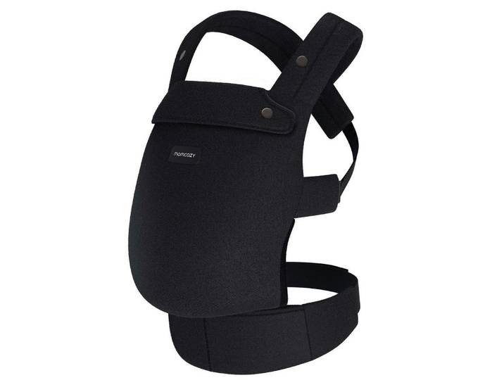 Momcozy Babytrage Baby Carrier Cotton, Schwarz, Füllung: Baumwollfüllung, 16x31x14.5 cm, gepolsterter Schultergurt, Baby on Tour, Babytragen & Tragetücher