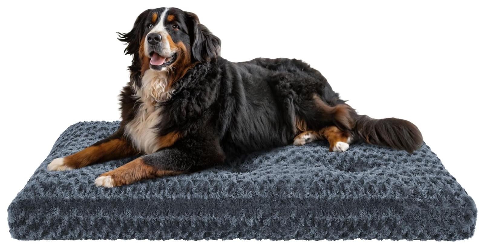 Merkloos Orthopedisch Hondenbed voor Grote Honden in Donkergrijs