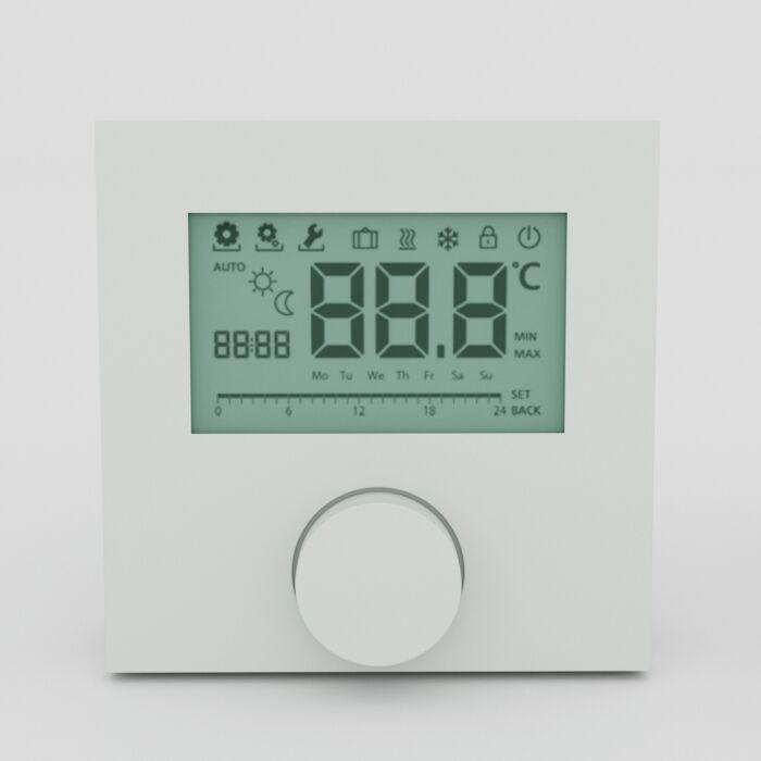 Möhlenhoff Alpha-Regler direct 230V St., RD 20203-11N4 230 V Triac Standard 230 V: Heizen, feste Absenkdifferenz, Absenkeingang, für Stellantriebe mit Wirksinn NC