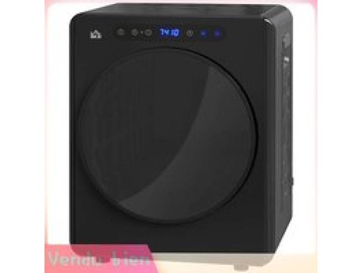 LIA Sèche-linge électrique noir 1000W 3kg 6 modes minuterie inox