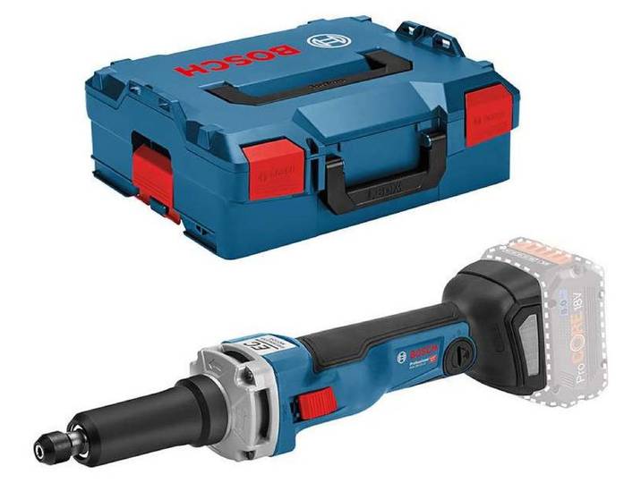 Meuleuse droite sans fil BOSCH 0601229100 - GGS 18V-23 LC Professional (vendu sans batterie) + L-Boxx