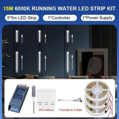 Uplift Picks WS2811 Chasing LED Strip Light With Flowing White Effects 15 M (6000k) 420 Leds 24 V