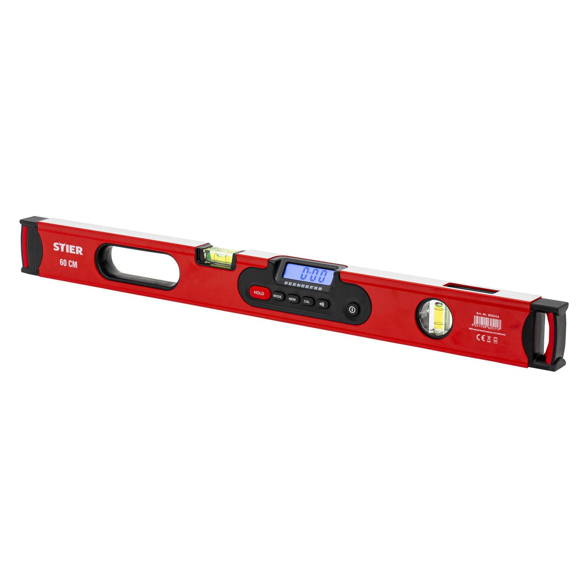 Stier Digitale Wasserwaage SDW-600 LCD-Display ±0,2° 60 cm (60 cm) (71903236)