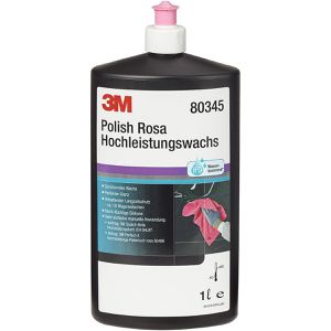 3M Lackversiegelung 80345, Polish Rosa Hochleistungswachs, Wachsversiegelung, hochglänzend, Flasche 1 Liter