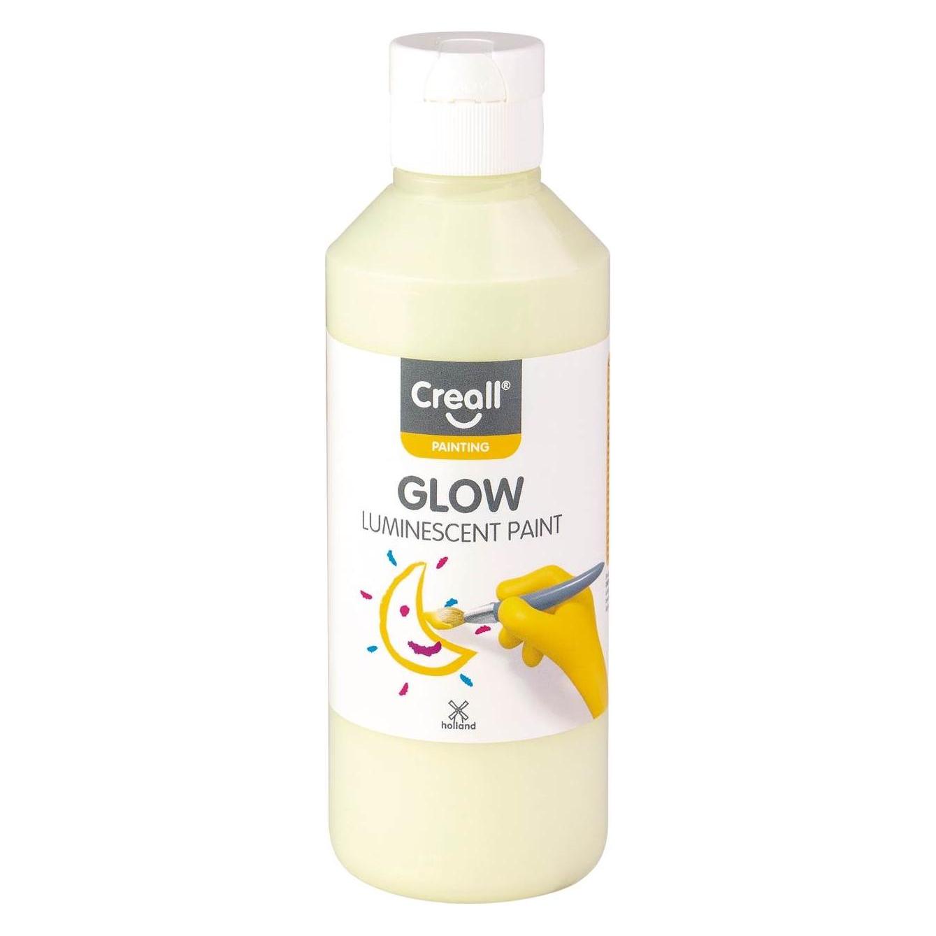 Creall Glow in the Dark Verf Groen-Geel, 250ml (250 ml) (05941)