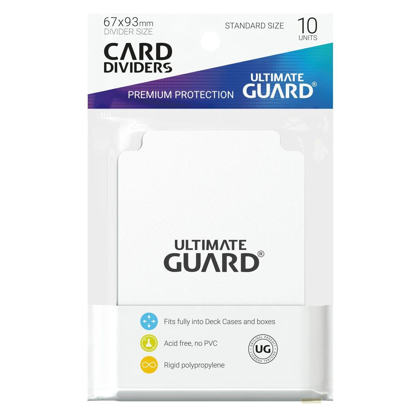 Ultimate Guard UGD010080 - Kartentrenner - Standardgrösse, 10 Stk., weiss (UGD010080)
