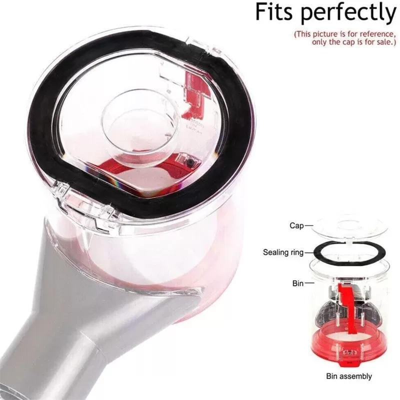 INF Couvercle de bac à poussière compatible avec Dyson V7, V8, SV10 et SV11, pièce de rechange en ABS