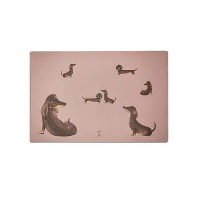 Scriptum Schreibtischunterlage für Kinder Dackel berry - 60 x 40 cm - aus premium Vinyl