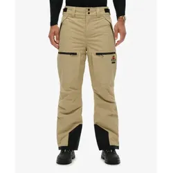 Superdry für Herren. MS110193A Ski Shell Hose beige (L), Lässig, Sportlich, Schnee, Recyceltes Polyester, Nachhaltig