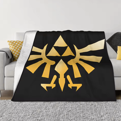 Inspire Curations Zelda Legends Fleece Gaming Throw Blanket as Picture 75x100cm 30x40in